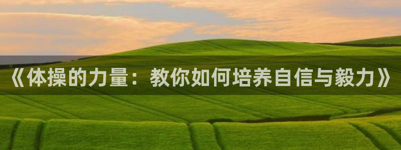 球客岛：《体操的力量：教你如何培养自信与毅力》